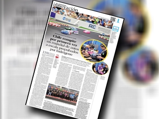 Estudiantes Participantes del grand prix en las vegas son destacados en el Diario "El Mercurio"